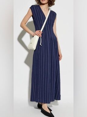 Rag & Bone Ines Pinstripe A-Line Maxi Dress, NWT!